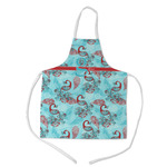 Peacock Kid's Apron - Medium (Personalized)