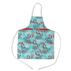 Peacock Kid's Apron w/ Name and Initial