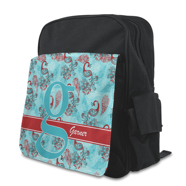 Custom Peacock Preschool Backpack (Personalized)