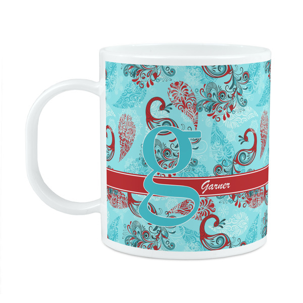 Custom Peacock Plastic Kids Mug (Personalized)