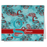 Peacock Kitchen Towel - Poly Cotton w/ Name and Initial