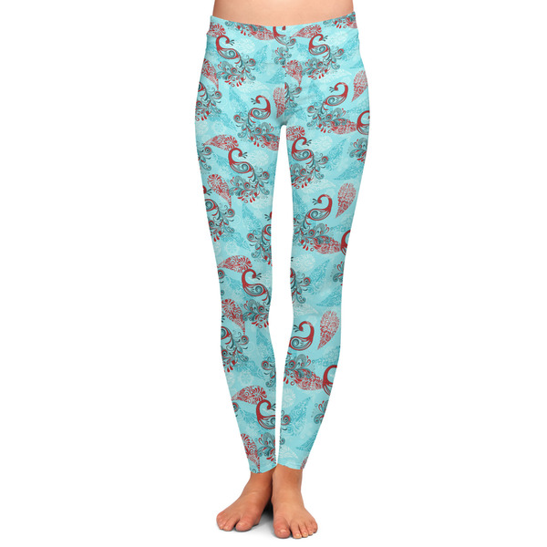 Custom Peacock Ladies Leggings - Extra Large