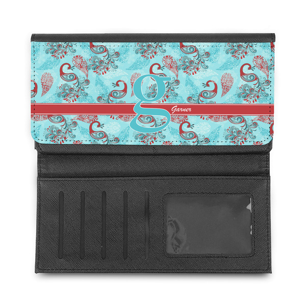 Peacock Ladies Wallet - Half Way Open