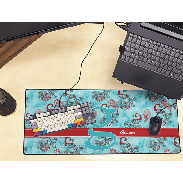 Peacock Large Gaming Mats - LIFESTYLE