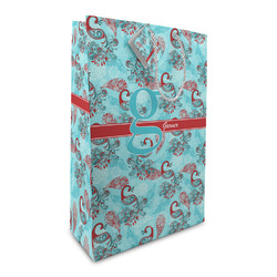 Peacock Large Gift Bag (Personalized)