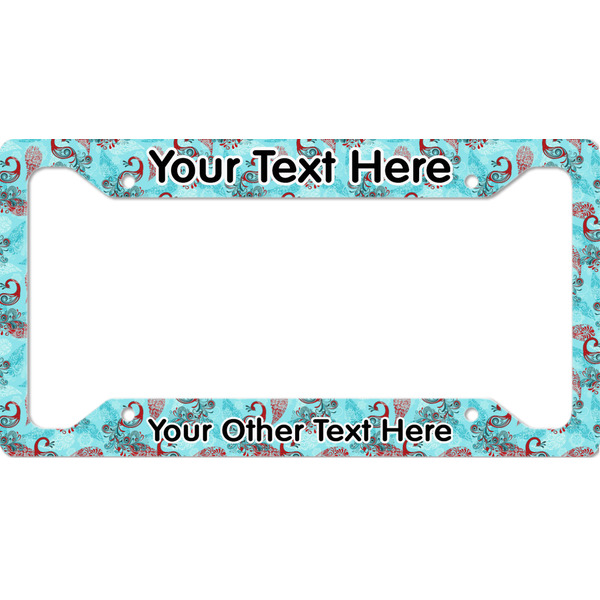 Custom Peacock License Plate Frame (Personalized)