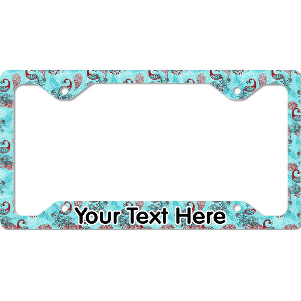 Custom Peacock License Plate Frame - Style C (Personalized)