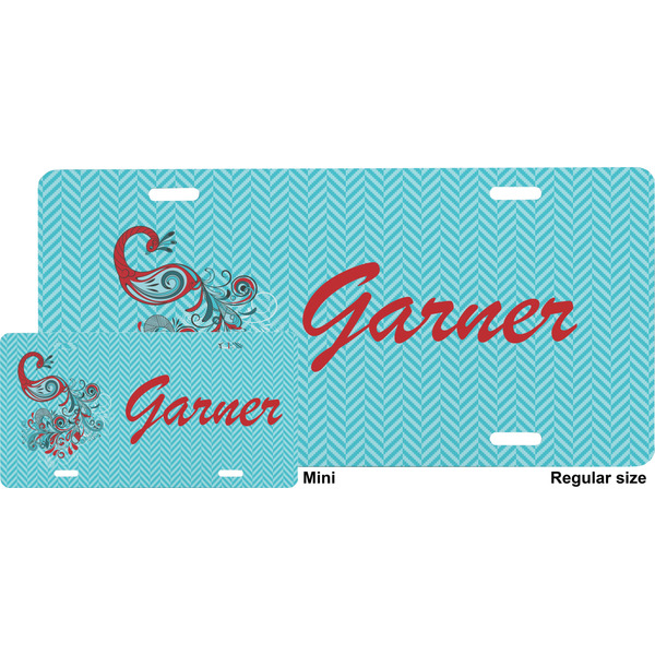 Peacock License Plate (Sizes)