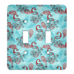 Peacock Light Switch Cover (2 Toggle Plate)