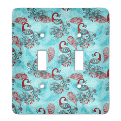 Peacock Light Switch Cover (2 Toggle Plate)