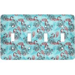Peacock Light Switch Cover (4 Toggle Plate)