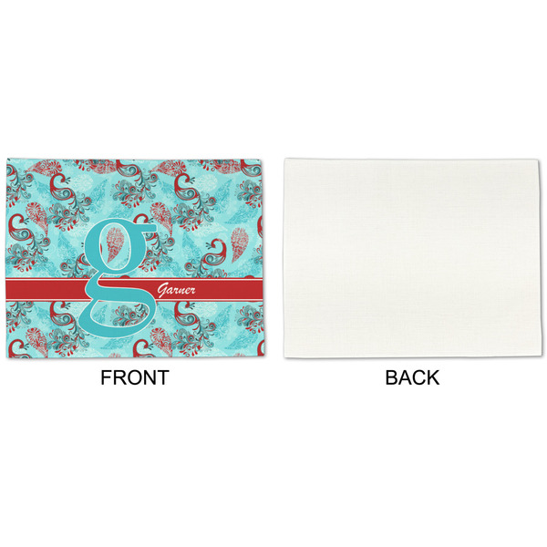 Peacock Linen Placemat - APPROVAL Single (single sided)