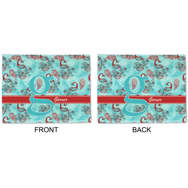 Peacock Linen Placemat - APPROVAL (double sided)