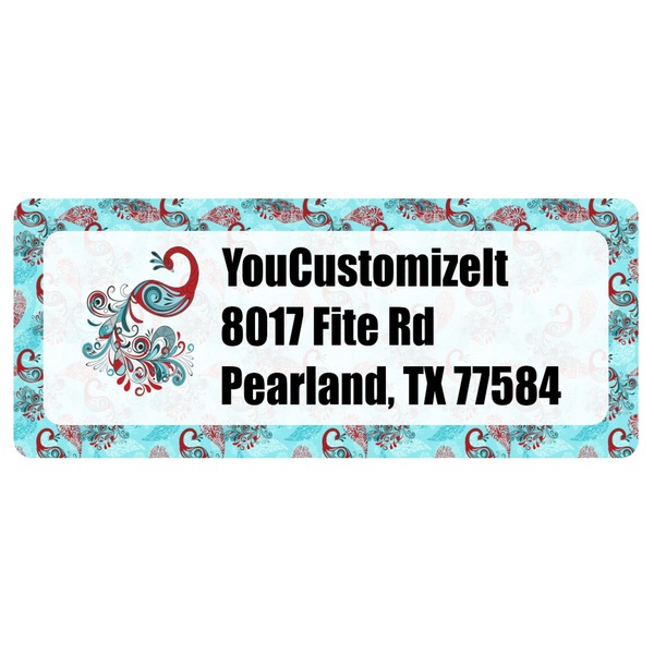 Custom Peacock Return Address Labels (Personalized)