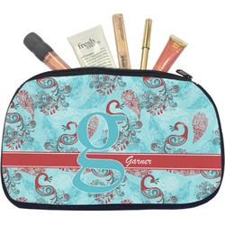Peacock Makeup / Cosmetic Bag - Medium (Personalized)