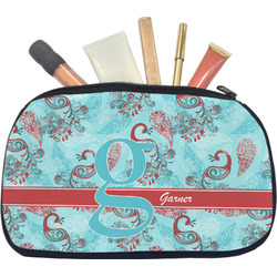 Peacock Makeup / Cosmetic Bag - Medium (Personalized)