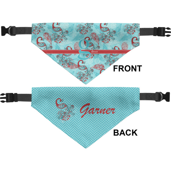 Peacock Medium Dog Bandana Approval