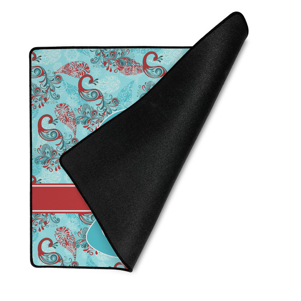 Peacock Medium Gaming Mats - FRONT W/FOLD