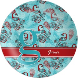 Peacock Melamine Plate (Personalized)