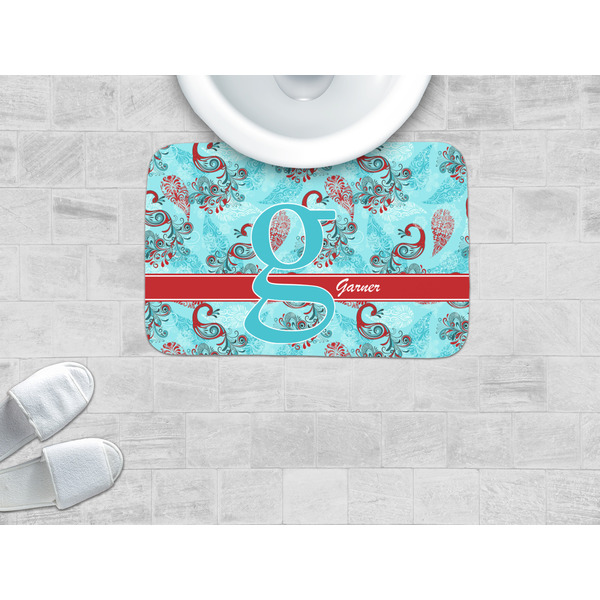 Peacock Memory Foam Bath Mat - LIFESTYLE