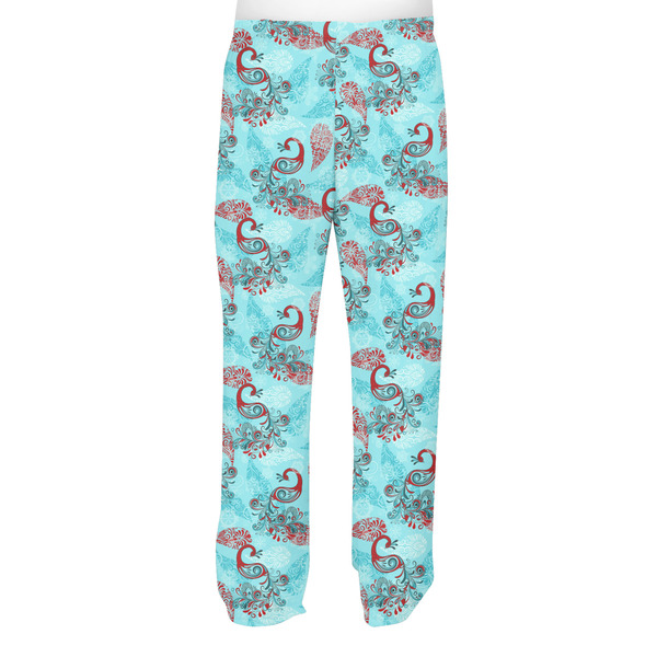 Peacock Men's Pjs Back - on model