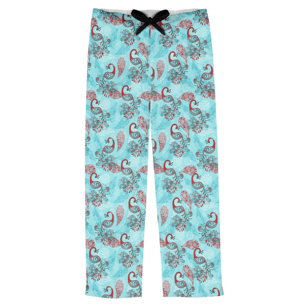 Custom Peacock Mens Pajama Pants - L