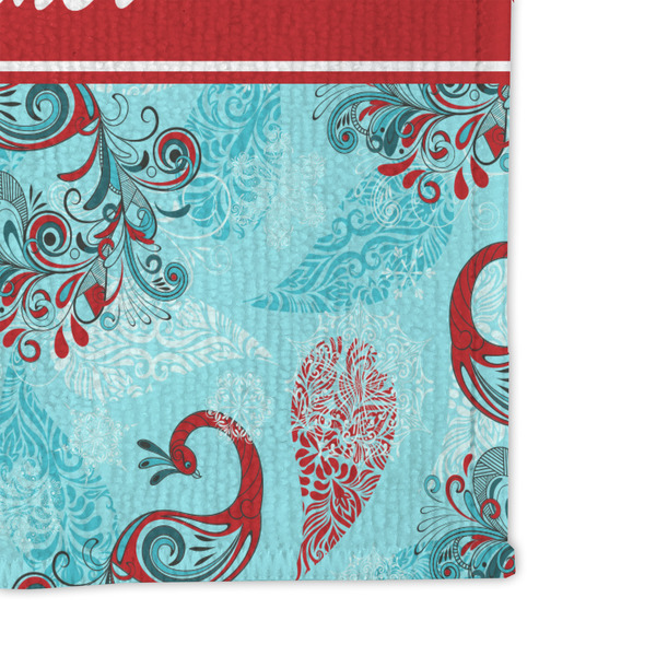 Peacock Microfiber Dish Rag - DETAIL