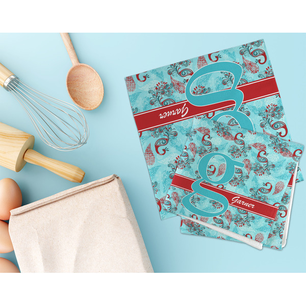 Peacock Microfiber Dish Rag - LIFESTYLE