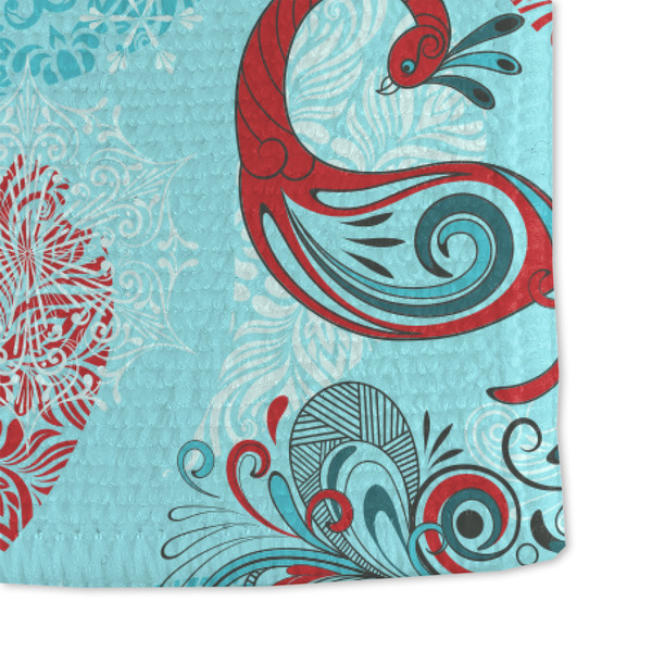 Peacock Microfiber Dish Towel - DETAIL