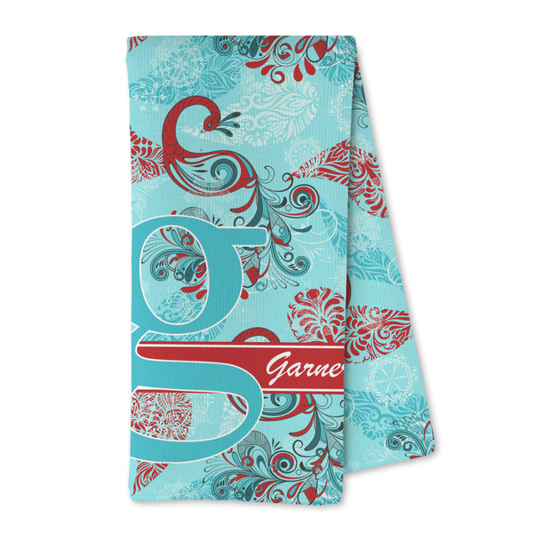 Custom Peacock Kitchen Towel - Microfiber (Personalized)