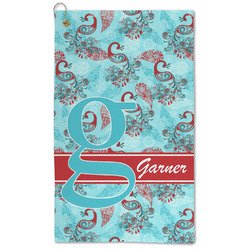Peacock Microfiber Golf Towel (Personalized)