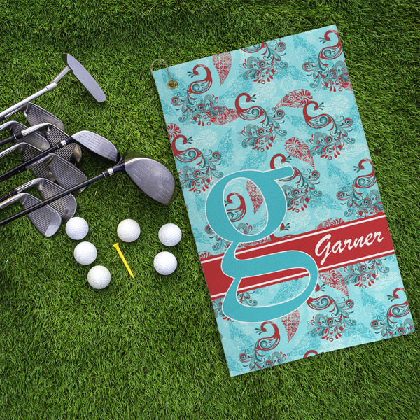 Peacock Microfiber Golf Towels - LIFESTYLE