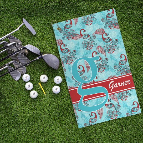 Peacock Microfiber Golf Towels - LIFESTYLE