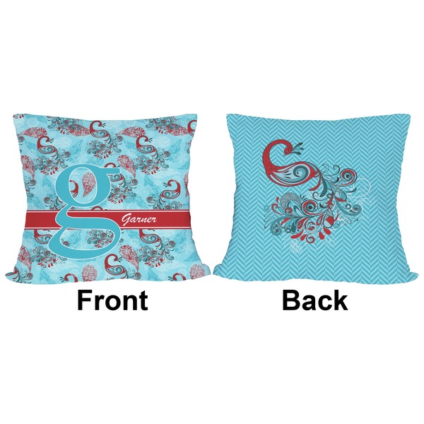 Peacock Outdoor Pillow - 18x18