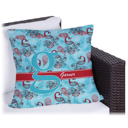 Peacock Outdoor Pillow - 16" (Personalized)