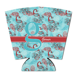 Peacock Party Cup Sleeve - with Bottom (Personalized)