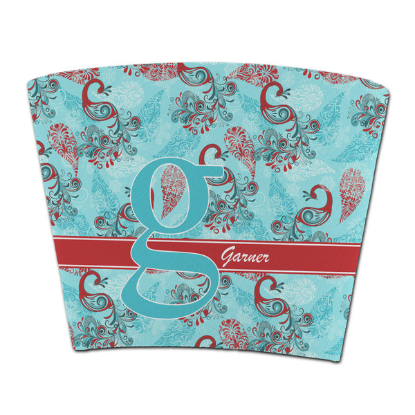 Custom Peacock Party Cup Sleeve - without bottom (Personalized)