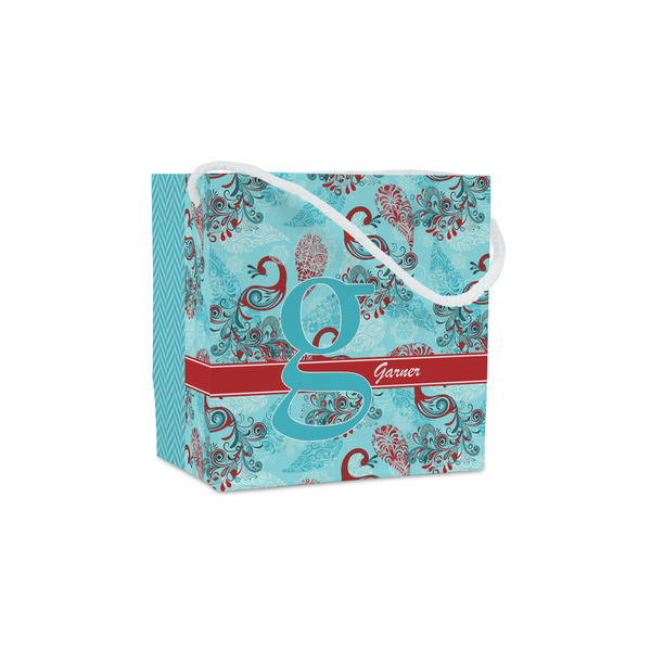 Custom Peacock Party Favor Gift Bags - Matte (Personalized)