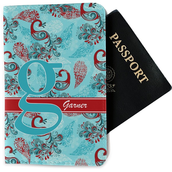 Custom Peacock Passport Holder - Fabric (Personalized)