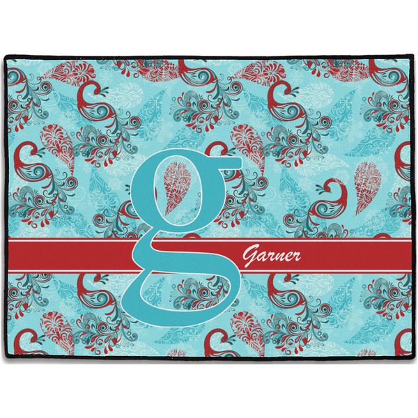 Custom Peacock Door Mat (Personalized)