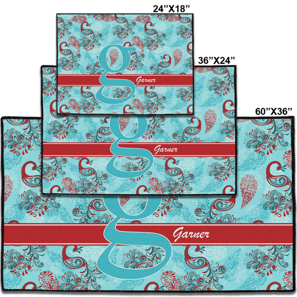 Peacock Personalized Door Mat - Group Parent IMF