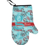 Peacock Right Oven Mitt (Personalized)