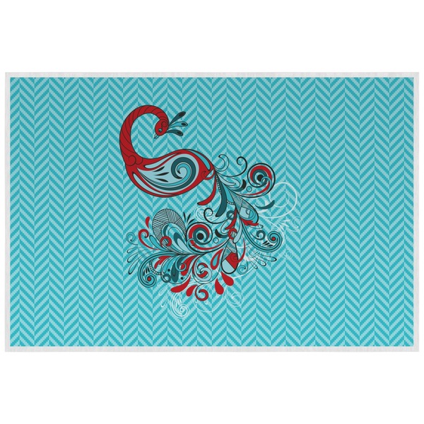 Peacock Personalized Placemat (Back)