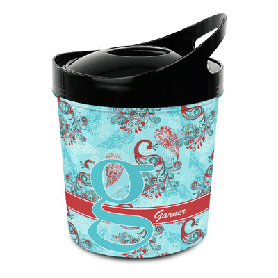 Custom Peacock Plastic Ice Bucket (Personalized)
