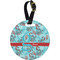 Peacock Personalized Round Luggage Tag