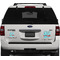 Peacock Personalized Square Car Magnets on Ford Explorer