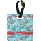 Peacock Personalized Square Luggage Tag