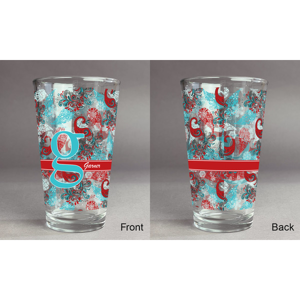 Peacock Pint Glass - Full Fill w Transparency - Approval