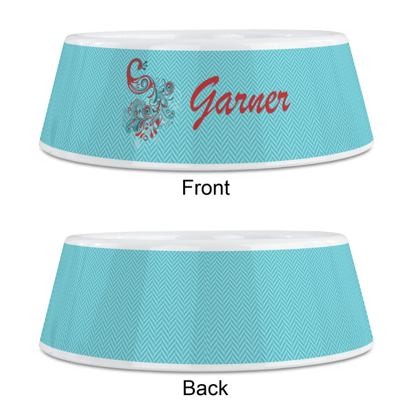 Peacock Plastic Pet Bowls - Medium - APPROVAL