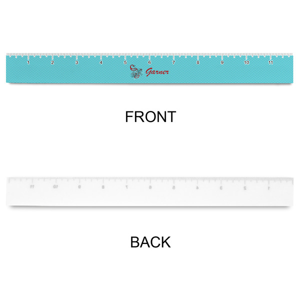 Peacock Plastic Ruler - 12" - APPROVAL